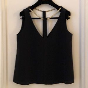 BCBG Black Silk Top